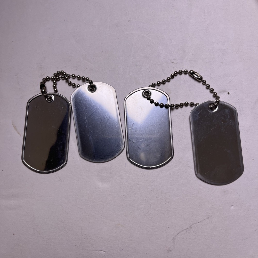 Real Debossed Military Dog Tags Dogtags Custom Personalized Made In USA - WW2