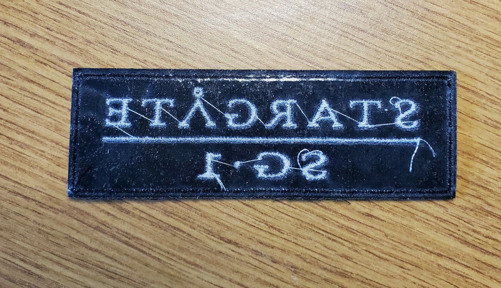 Stargate SG-1 Title Logo Patch 4 inches wide