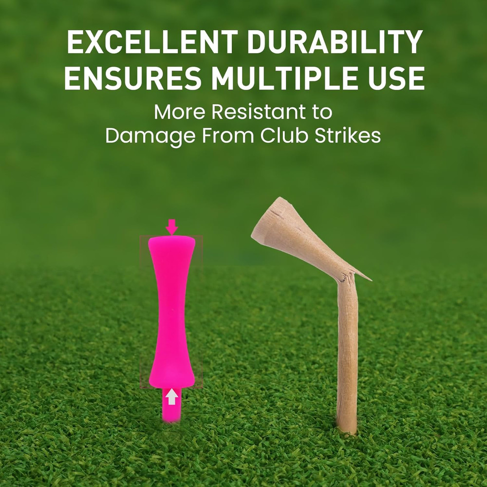 Plastic Golf Castle Tees Step down Unbreakable Mixed or Same Height Value 100 Co