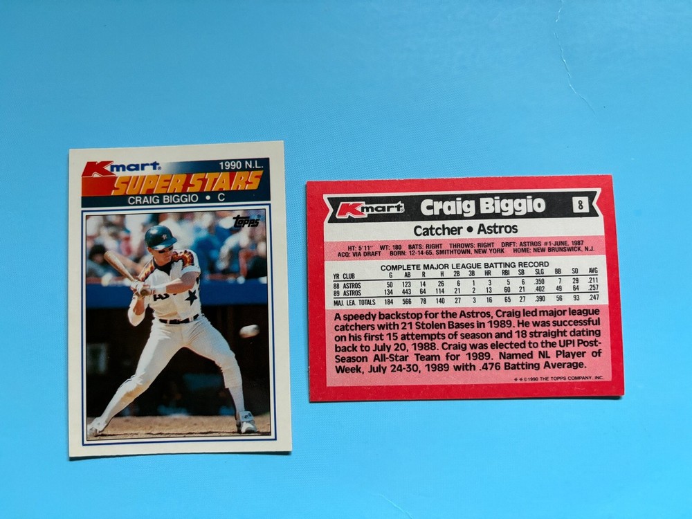 U Pick from 40+ Different Craig Biggio items