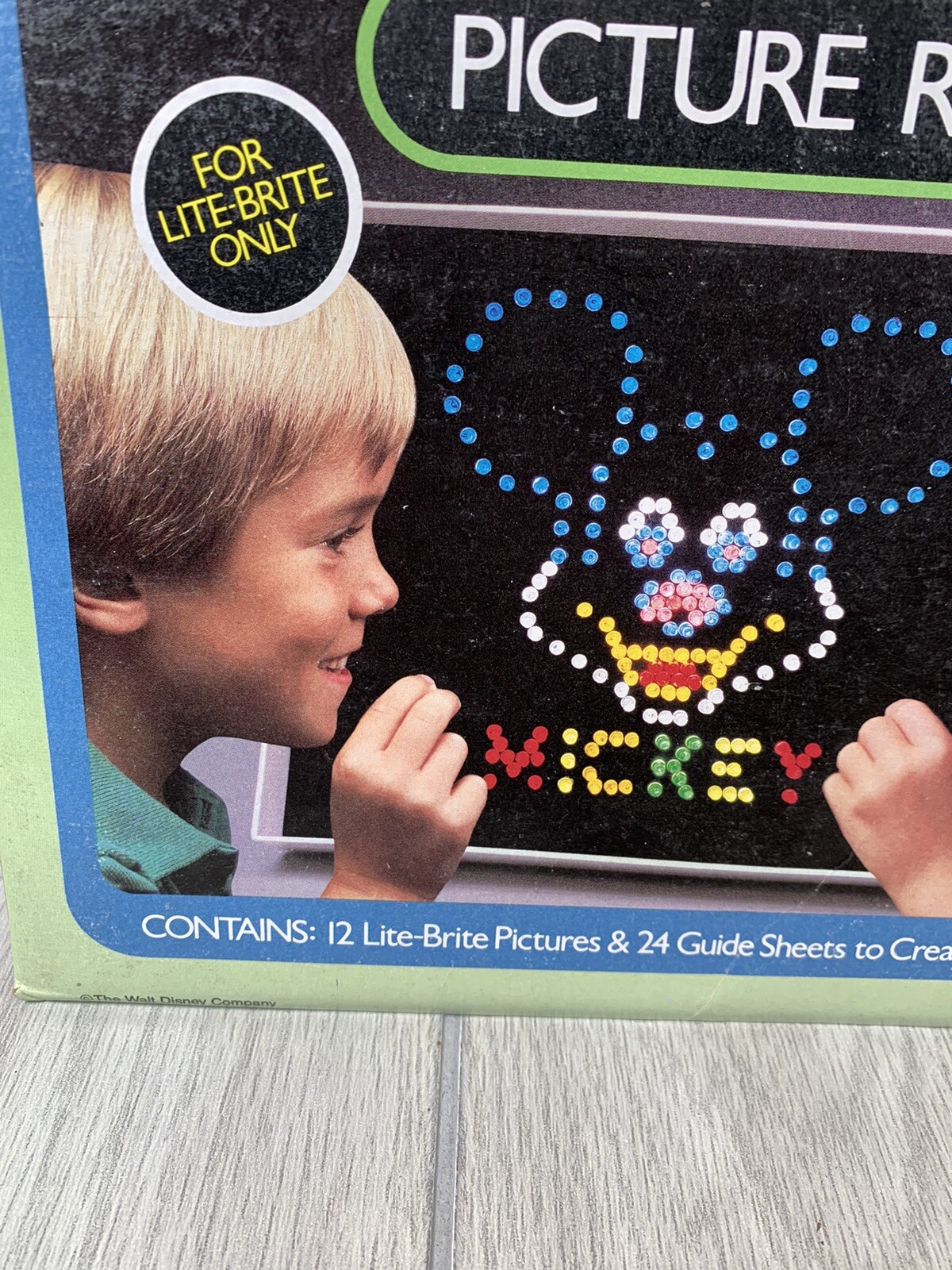 Vtg. Lite Brite DISNEY CHARACTERS Refill SEALED Mickey Donald Bambi Snow White