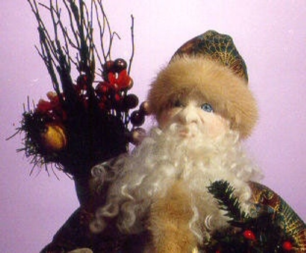 Cloth Art Doll CD Pattern "Father Christmas" by Gloria Winer