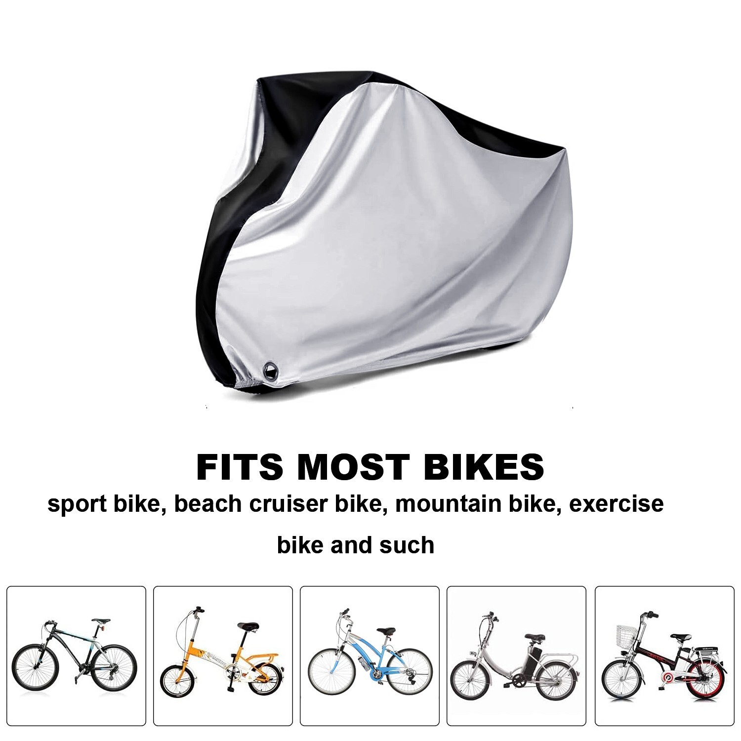 All-Weather Waterproof Outdoor Bike Cover for Rain, Sun, Snow, Dust Protection