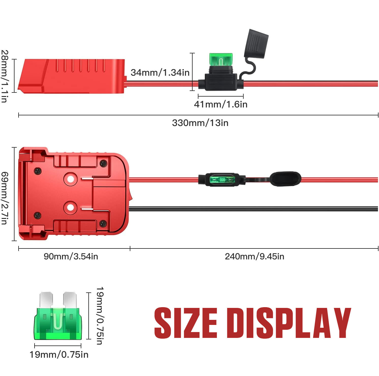 DIY Power Wheels Adapter Connect Compatible With Milwaukee M18 18V Battery Dock