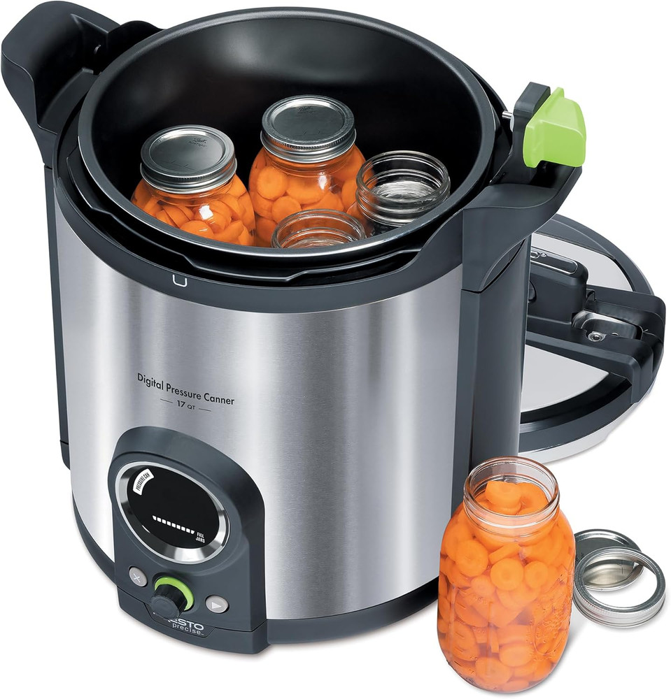 02152 17-Quart Digital Pressure Canner - Digital Display, Waterbath Capable, 10
