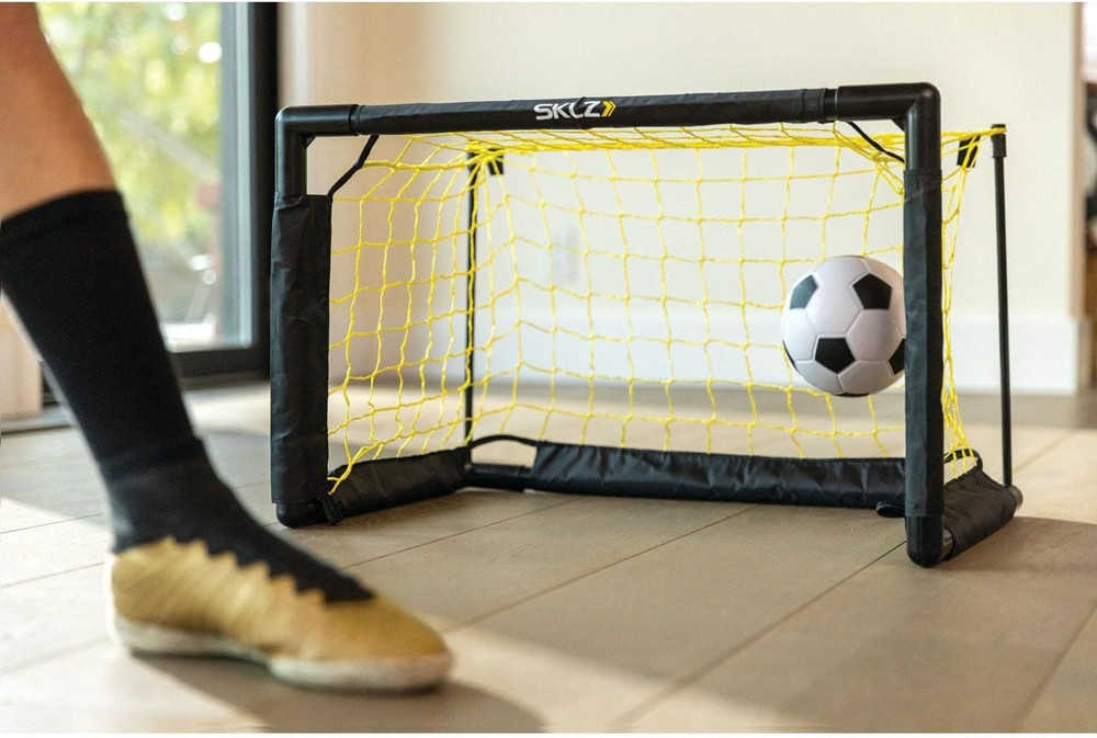 Pro Mini Goal, Includes 5" Soft Ball, Easy to Assemble Frame