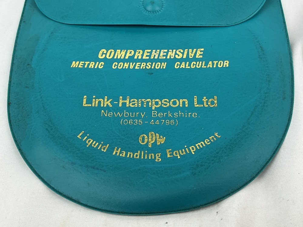 Comprehensive Circular Conversion Calculator Slide Rule Link Hampson Ltd cased