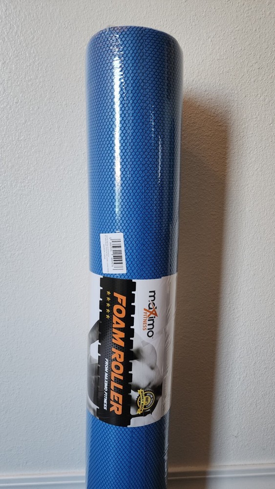 Foam Exercise Roller 36" x 6", High Density Foam, Muscle, Workout, Massage