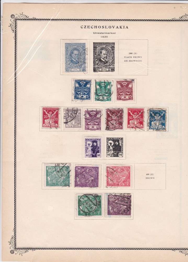 czechoslovakia stamps page ref 17077