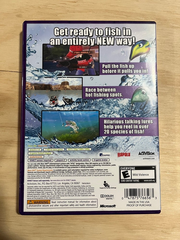 XBox 360 Kinect Sensor and game Lot - Microsoft - TESTED