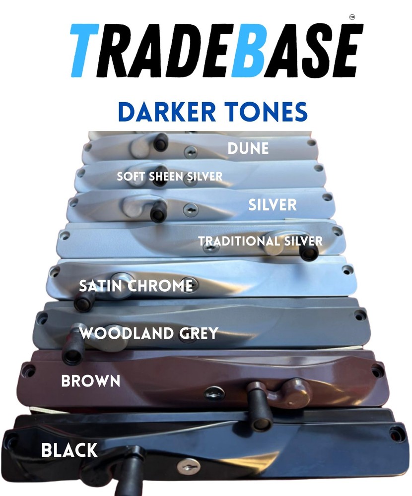TRADEBASE Window Winder Silver Right Hand - Lockable