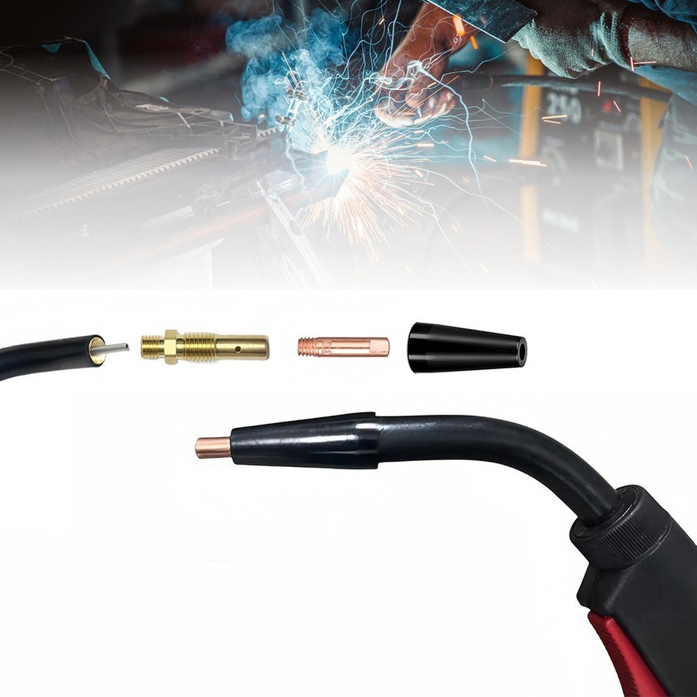 Essential 24PCS Flux Core Welding Kit with Compatible For MIG Components
