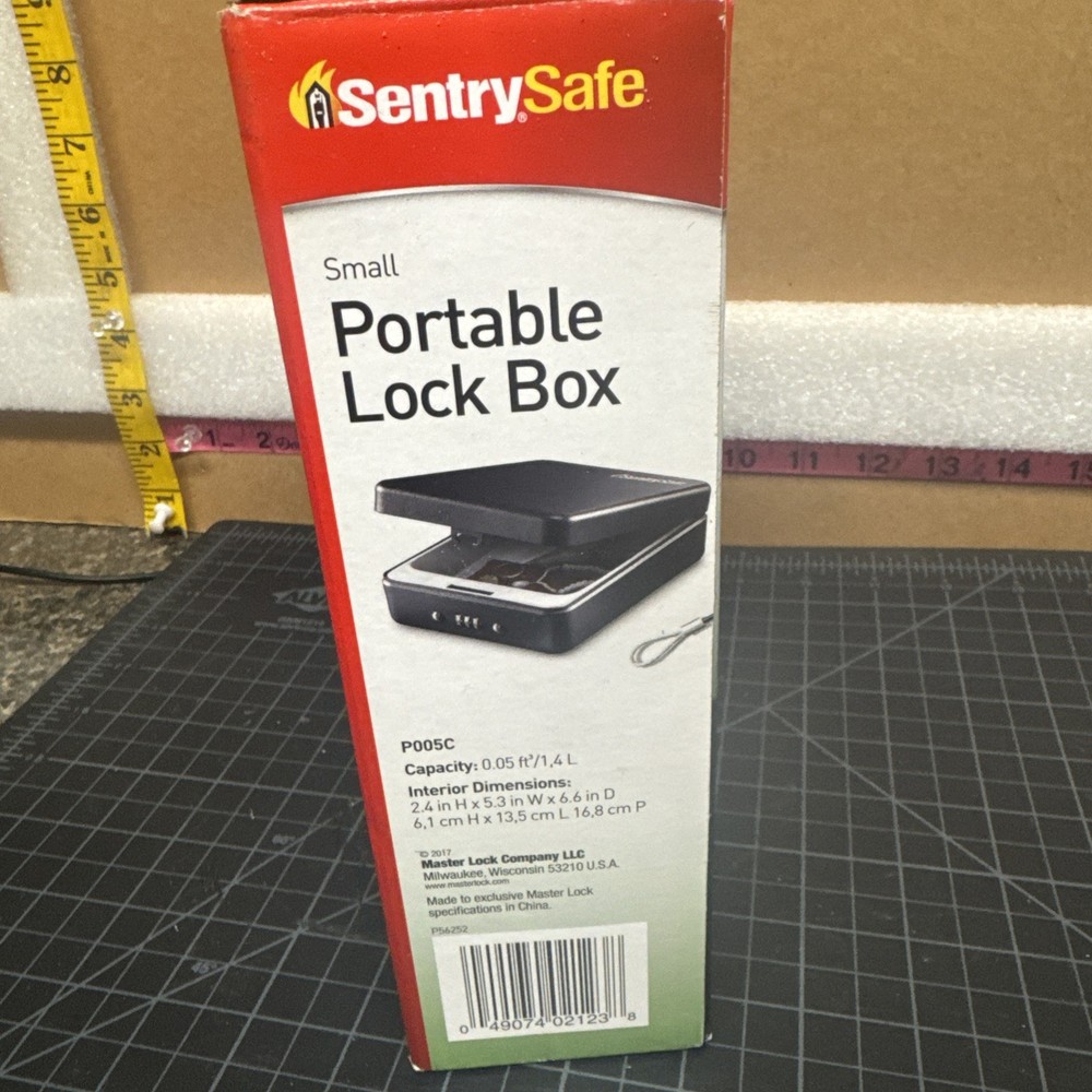 SentrySafe P005C Small Portable Lock Safe Box with Combination Lock NEW!!