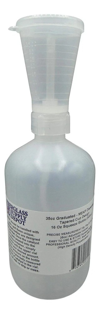 Mek Peroxide Adjustable Volume Dispensing Bottle, 16oz (500ml)