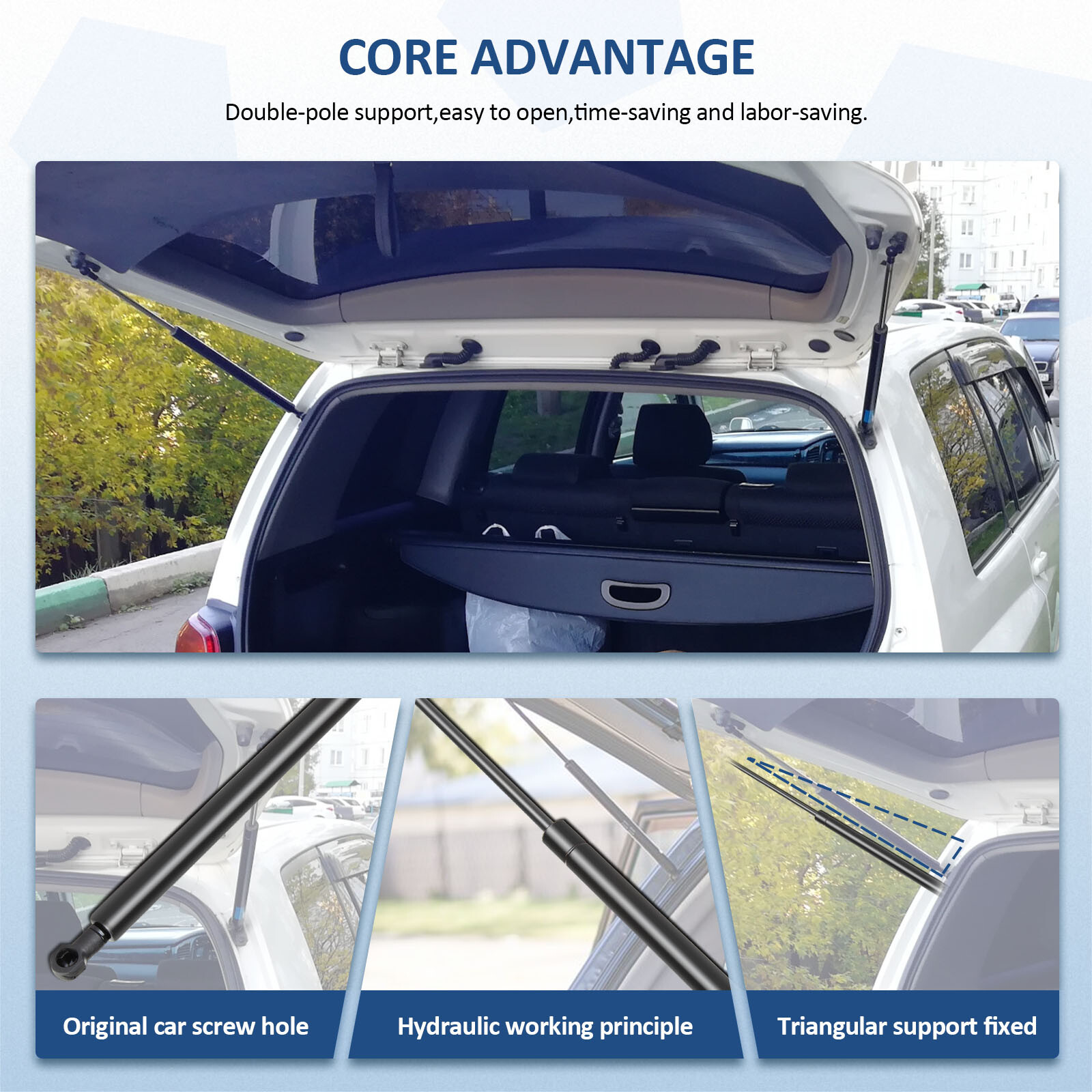 For 2004-2007 Toyota Prius Qty 2 Rear Hatch Tailgate Lift Supports Shocks Struts