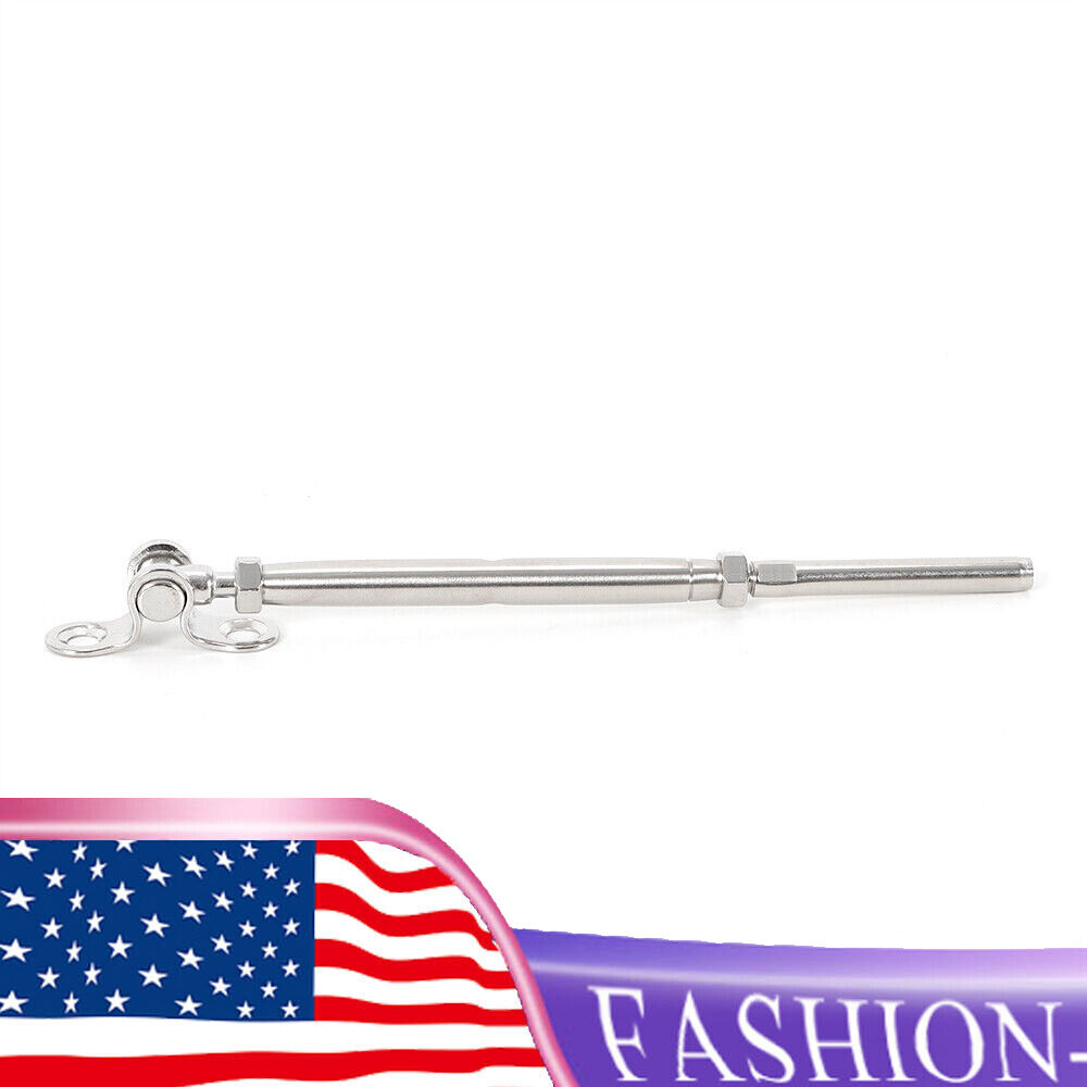 50* 3/16" T316 Stainless Steel Cable Railing Hardware Turnbuckle Tensioner Set