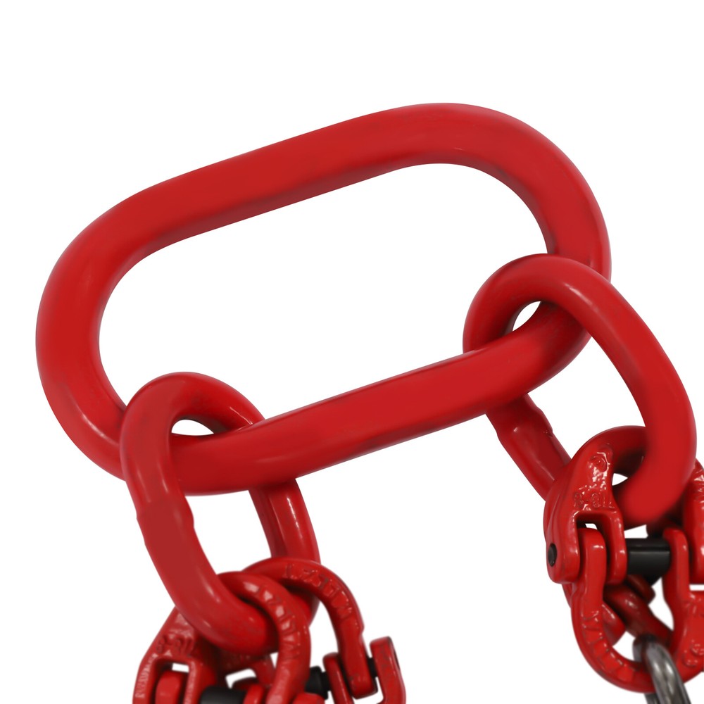 5T Chain Sling Mining Lifting Moving Link Hoisting Crane Self-locking Hook 10FT