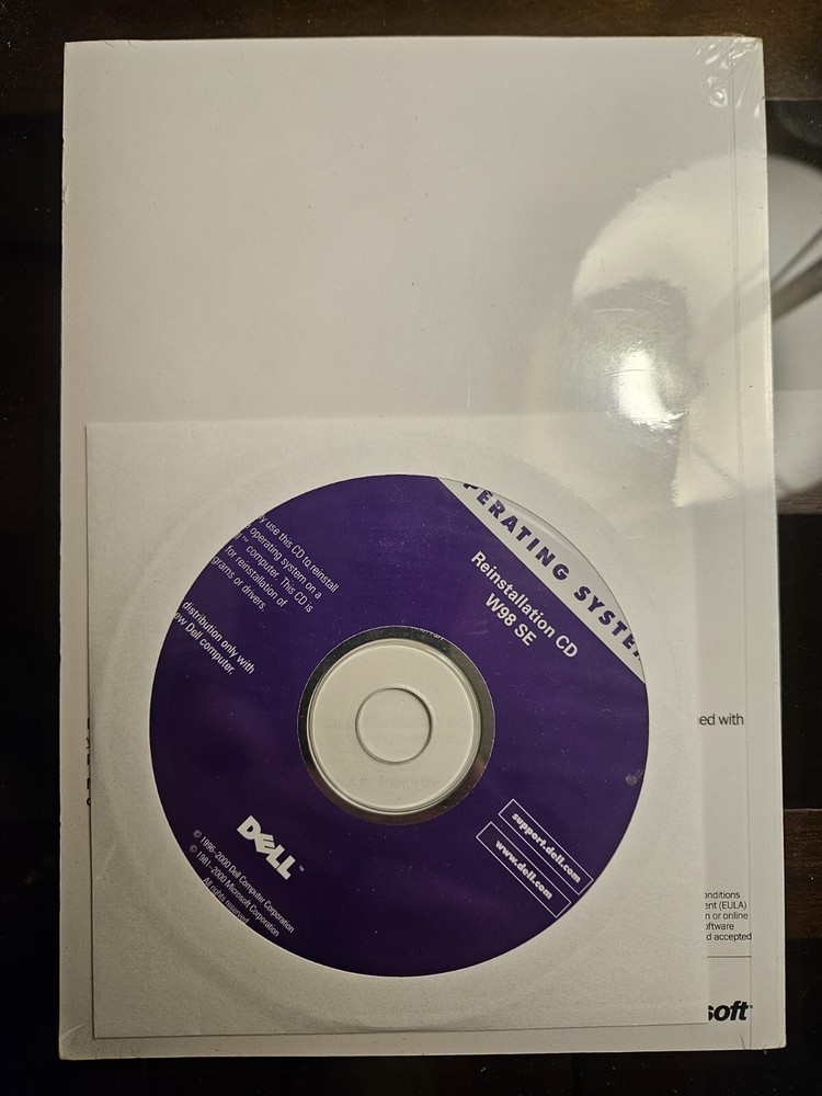 Vintage "getting started Microsoft windows 98 second edition" New with CD