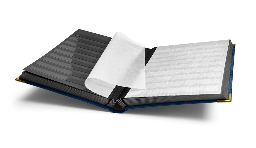 Lighthouse Comfort Deluxe Stamp Stockbook 9x12 Royal Blue Album 64 Black Pages