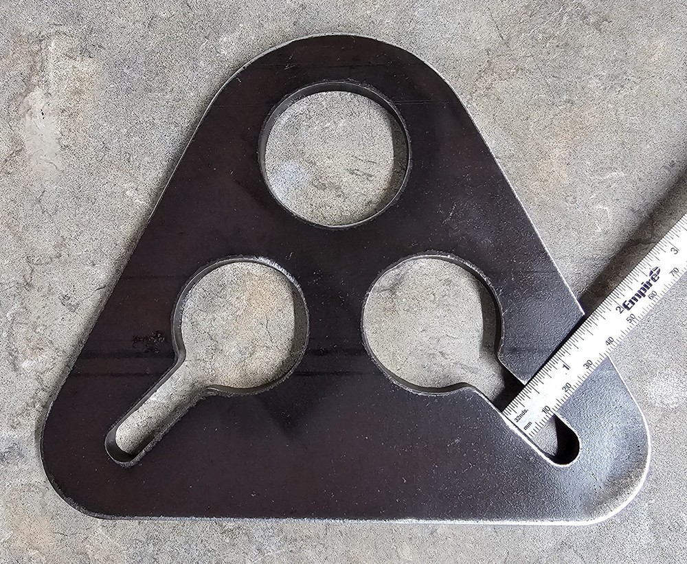 3/8" LOAD LEVELING EYE - D-RING - SHACKLE MOUNT - TRAILER TIE DOWN - PULL EYE