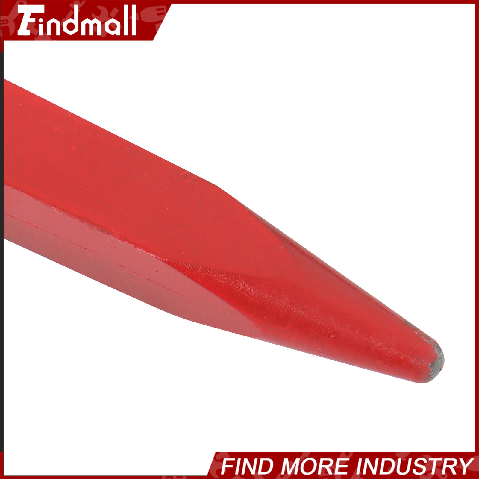 2-Pack Red Hay Bale Spear 49" 4500 lbs Capacity Spike Fork For Loaders Tractors