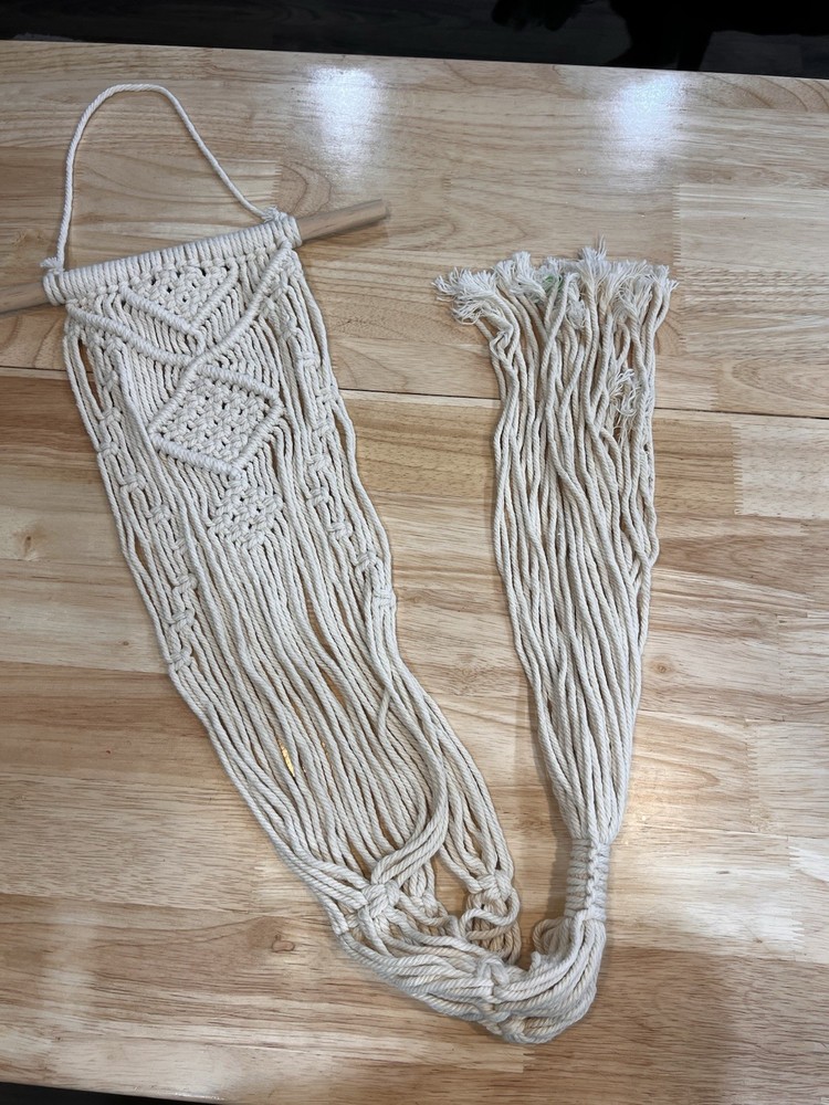 Macrame Plant Hanger Vintage
