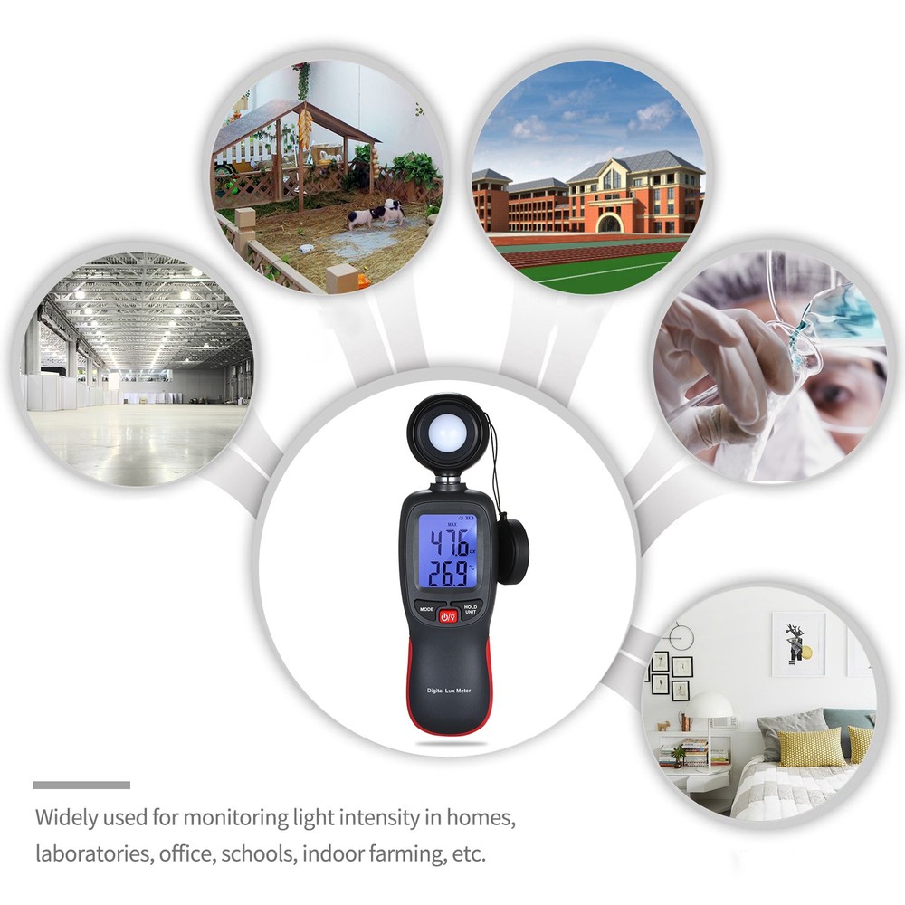 Digital Meter LCD Display Handheld Illuminometer Mini Luminometer XFYR