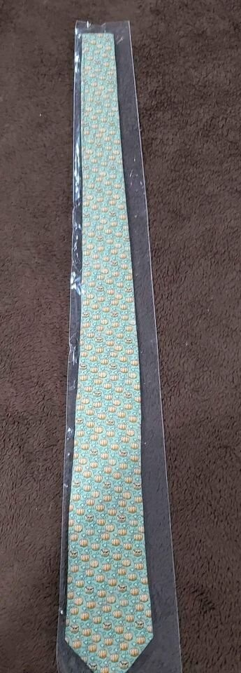 Vineyard Vines Boys Halloween Pirate Pumpkin Patch Neck Tie NWT $49.50