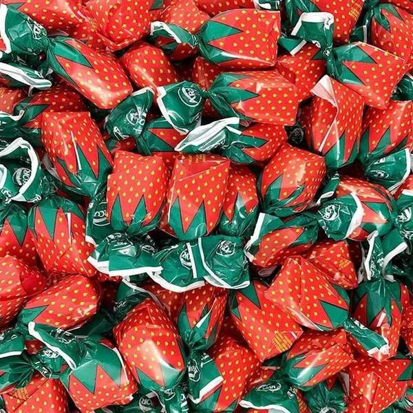 Strawberry Bon Bons | Multiple Bulk Sizes | Individually Wrapped Hard Candy