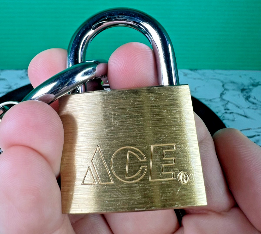 1-1/2” Solid Brass Padlock 2-Pack 38mm Keyed Alike High Security Same Key