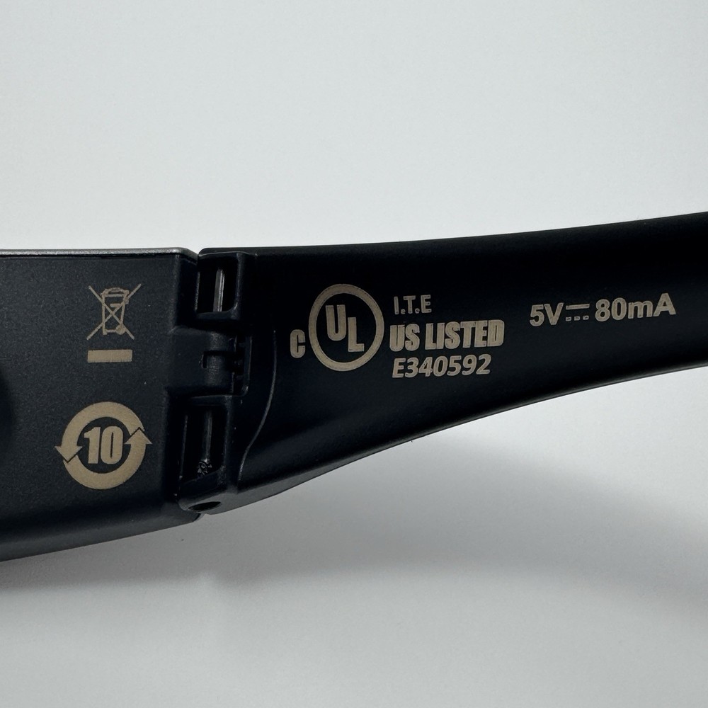 PANASONIC Active Shutter 3-D TV Glasses w/Case (TY-EW3D2MA) - UNTESTED