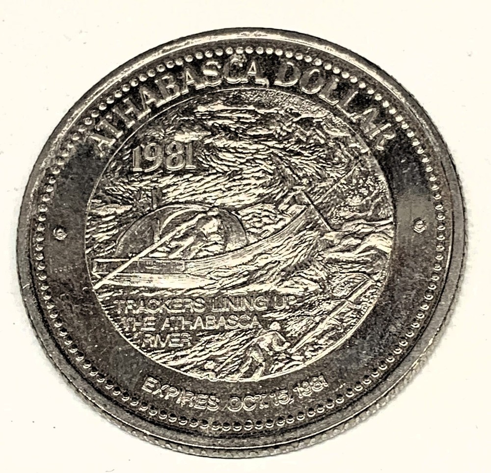 # C3807   ATHABASCA DISTRICT   TRADE DOLLAR  COIN,    1981