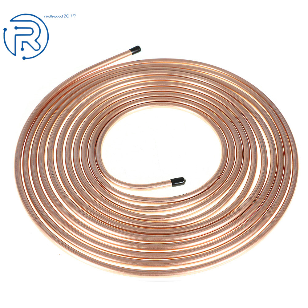 Brake Fuel & Trans Line Tubing 5/16" Copper Nickel 25 Ft Roll Coil