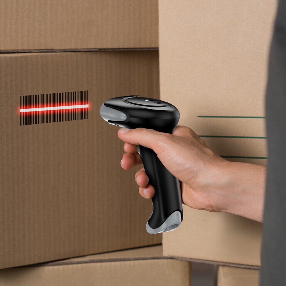 Eyoyo 1D 2D QR Code Wireless Barcode Scanner Library Warehouse Inventory Scanner