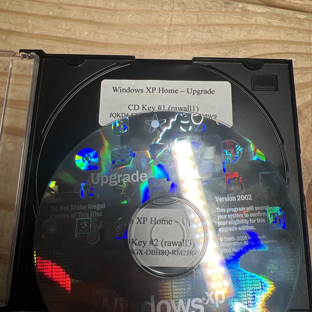 Microsoft Windows XP Home Edition 2002 Upgrade With Product Key