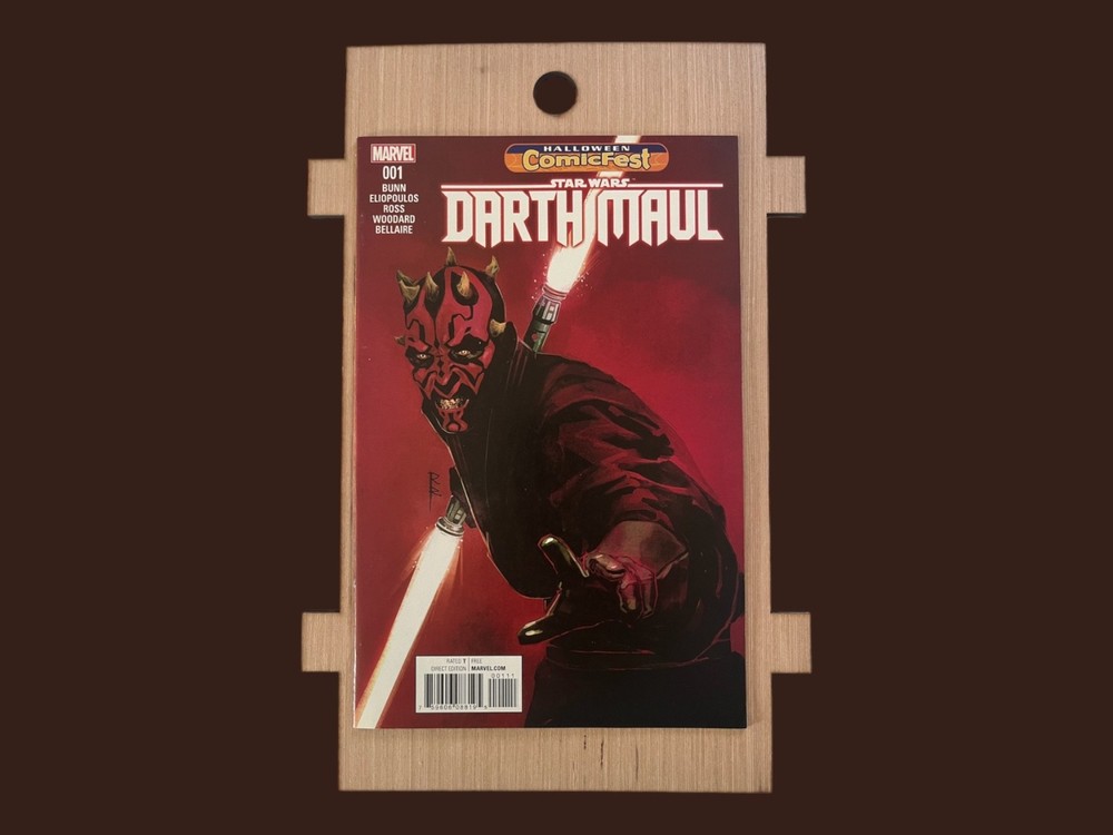Comic Storage & Display Short Box PLUS Marvel's Star Wars Darth Maul Comic