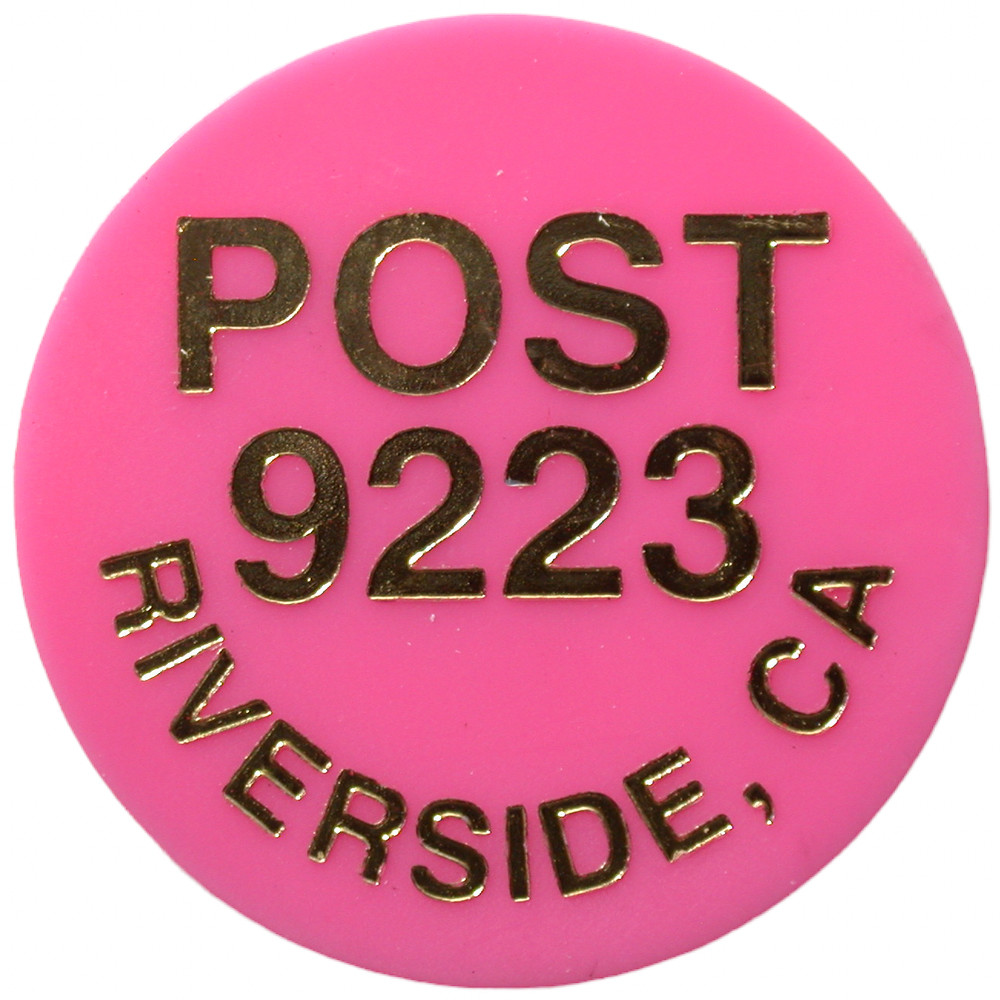 Riverside, CA - Post 9223 - Good For One Wine - Token