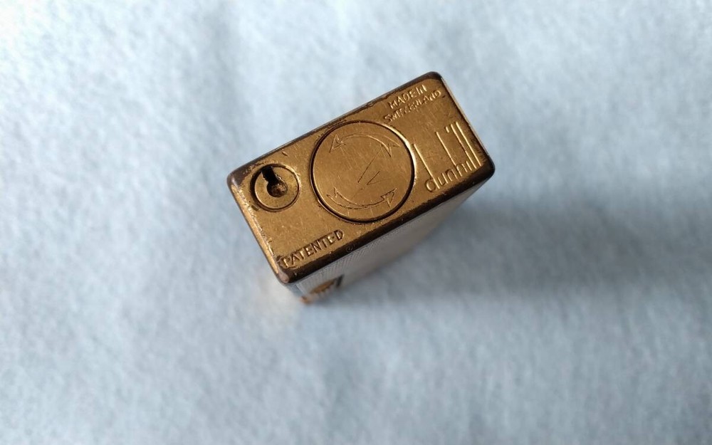 Dunhill Rollagas Early Model Gold Lighter Working Condition