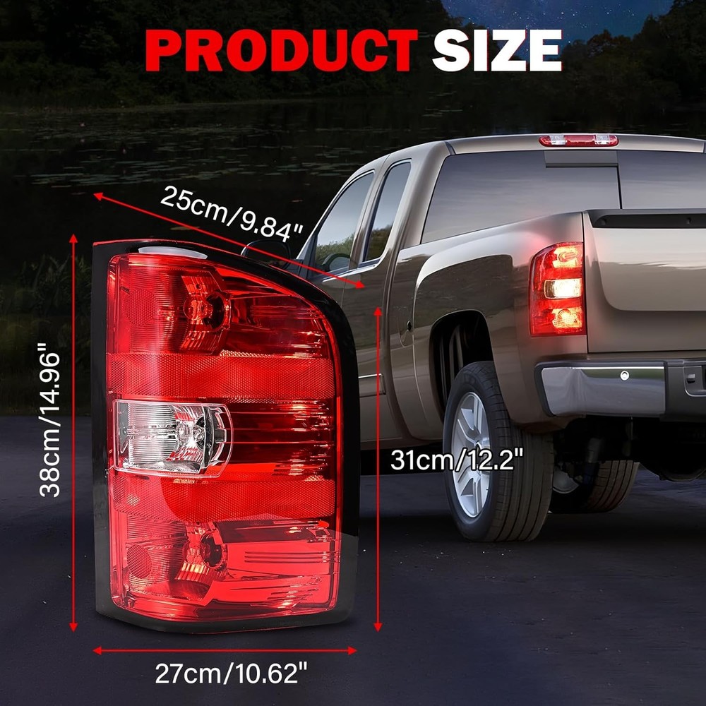 Tail Lights Assembly for Chevy Silverado 1500 For 2007-2013 Chevy Silverado