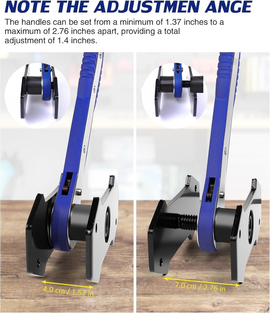 Brake Caliper Compression Tool,360° Swing Ratchet Switch With Additional 2 pcs L
