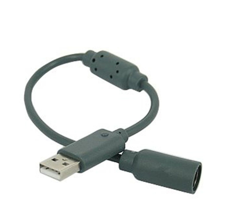 2 Pack Replacement Dongle USB Breakaway Cable For Xbox 360 Wired Controllers