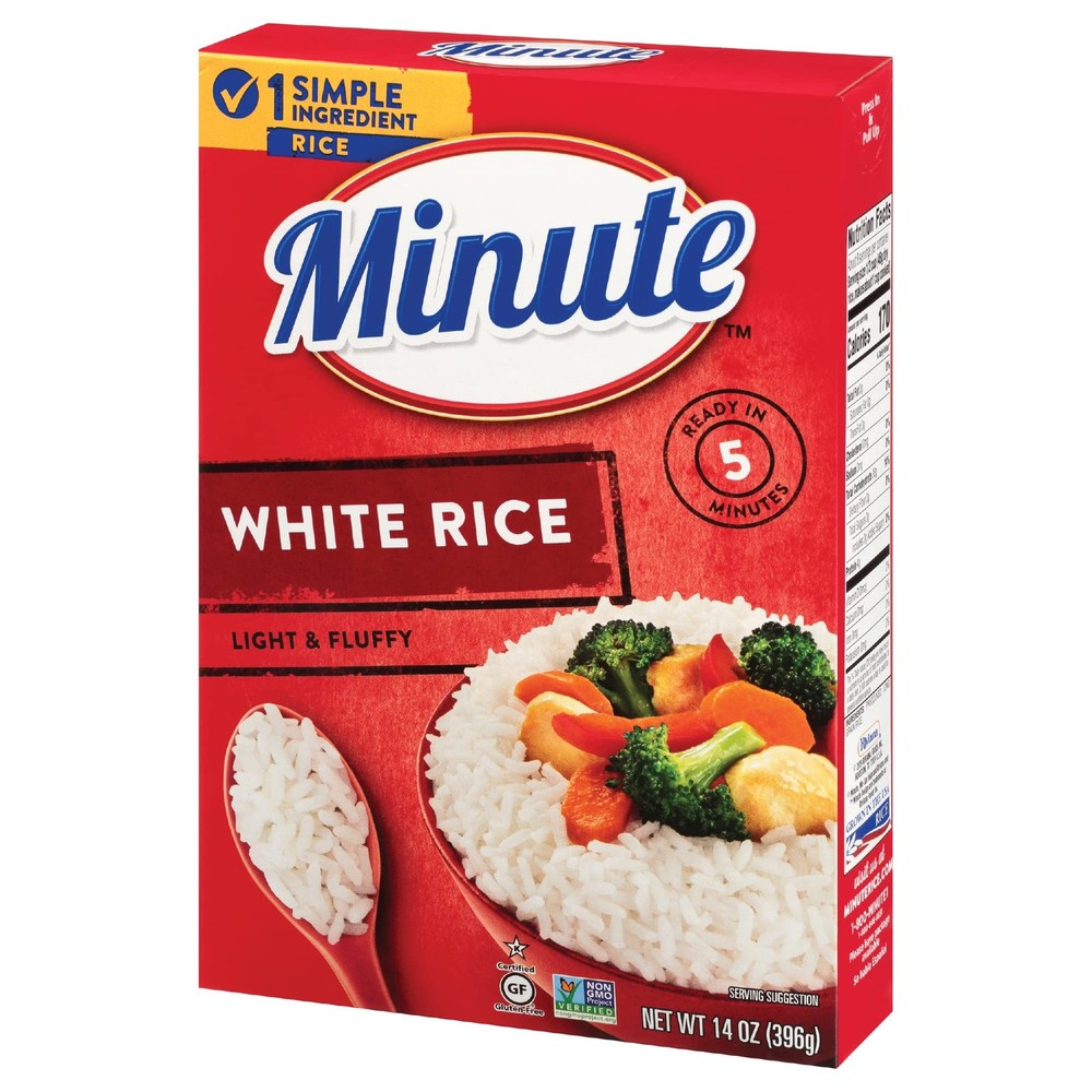 Instant White Rice for Quick Dinner Meals, 14 Ounce Pack