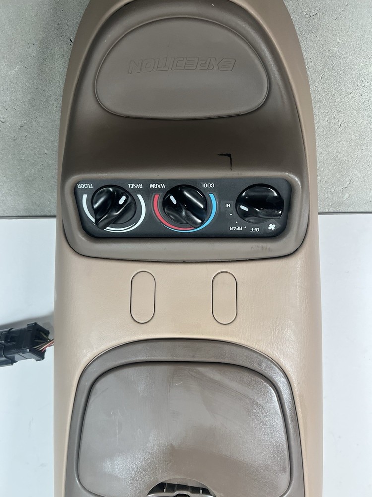 1997-2003 Ford Excursion Expedition Overhead Console Dome Light Beige Brown READ