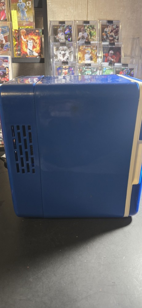 Pepsi Blue Portable Tabletop Mini Fridge Single Door Adjustable Shelf