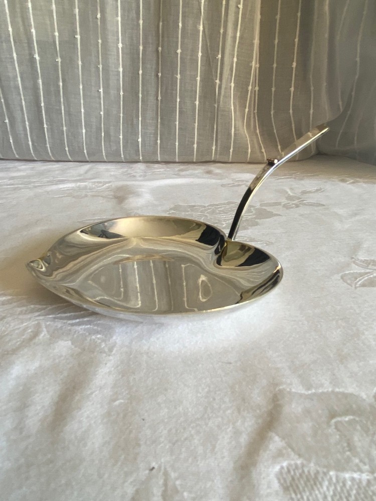 Three Crown Swedish Silver Plate Heart Shaped Candy/Nut/Olive Dish Royal Hickman