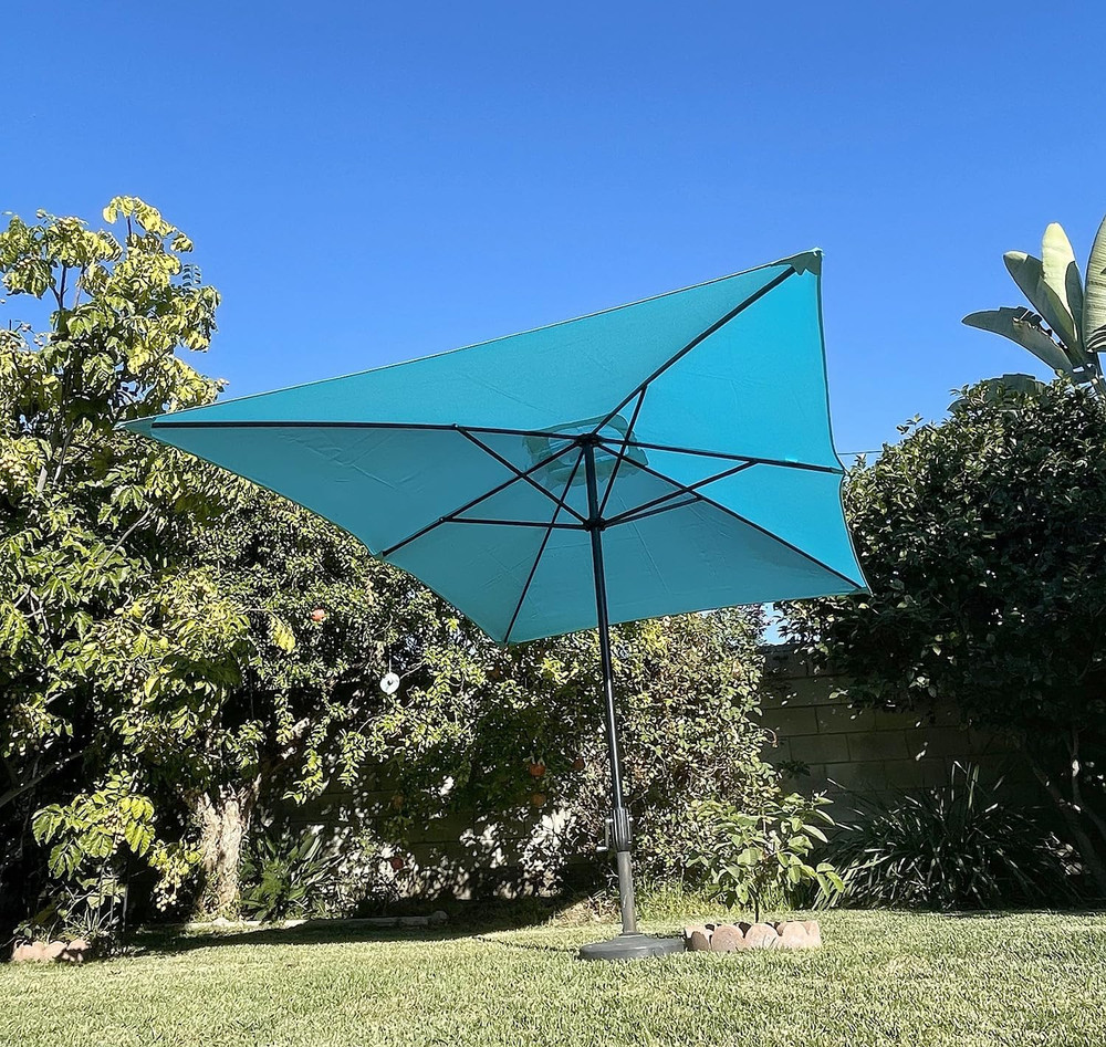 Rectangular Replacement Umbrella Canopy for 10Ft X 6.5 Ft 6 Ribs Umbrella (Canop