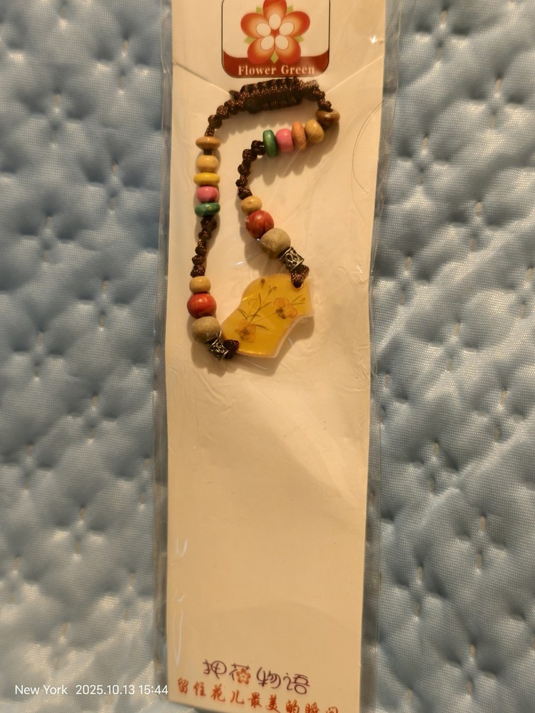 Shell Pressed Flower Bracelet #4