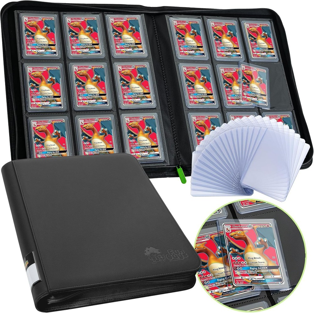 Toploader Binder, Trading Card Binder Storage, 252 9 Pocket Top Loader Binder