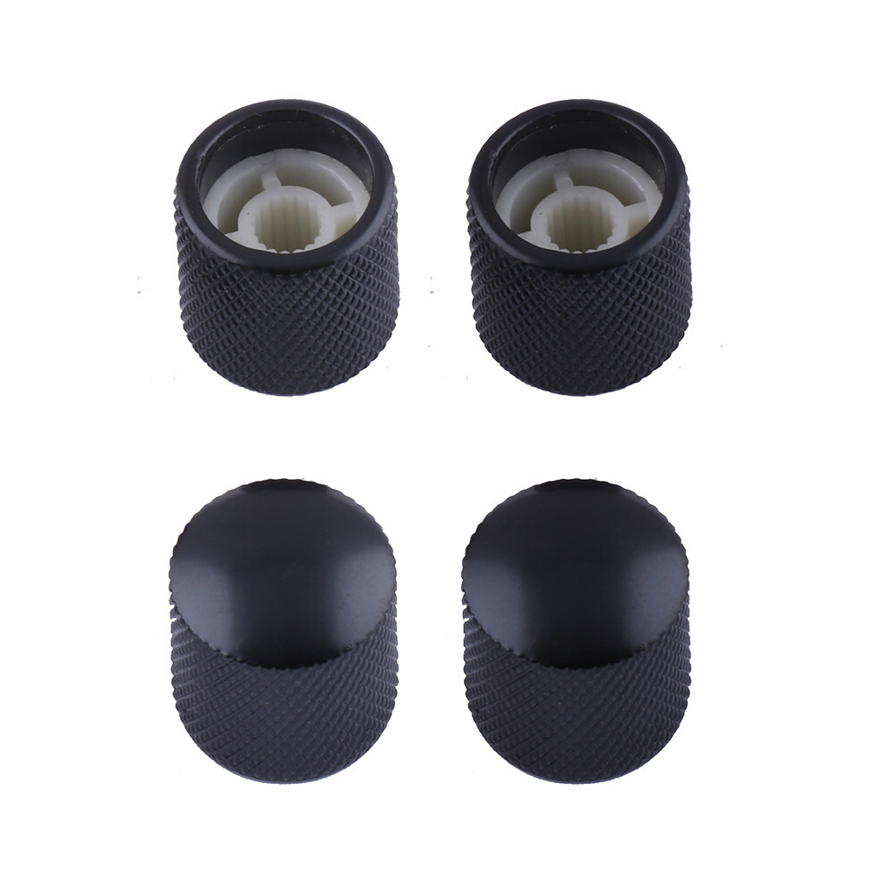 Guitar Speed Control Knobs Volume Tone Knobs for Fender Tele or Bass 4pcs Black