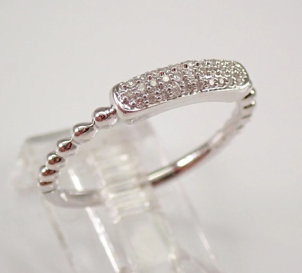 1Ct Lab Created Diamond Round Stackable Wedding Band Ring 14K White Gold Plated